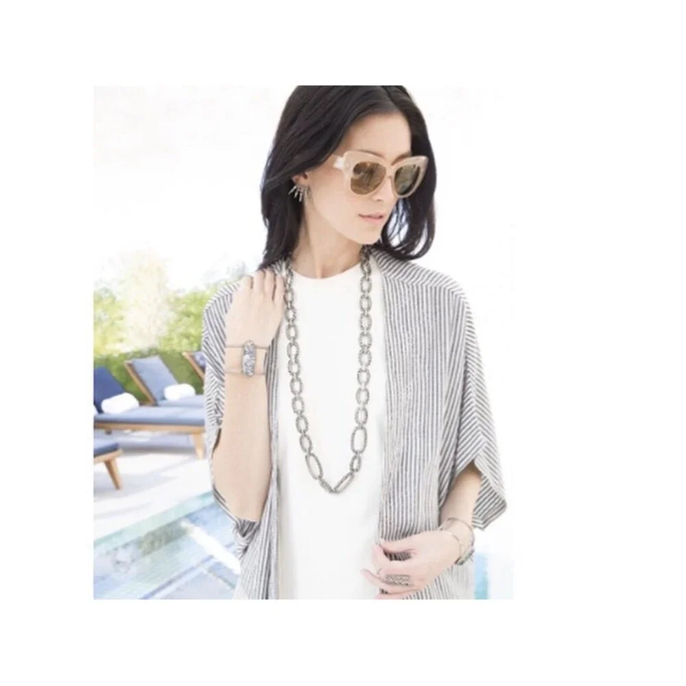 Kendra Scott Miller Tassel Necklace & Bracelet Set in Silver